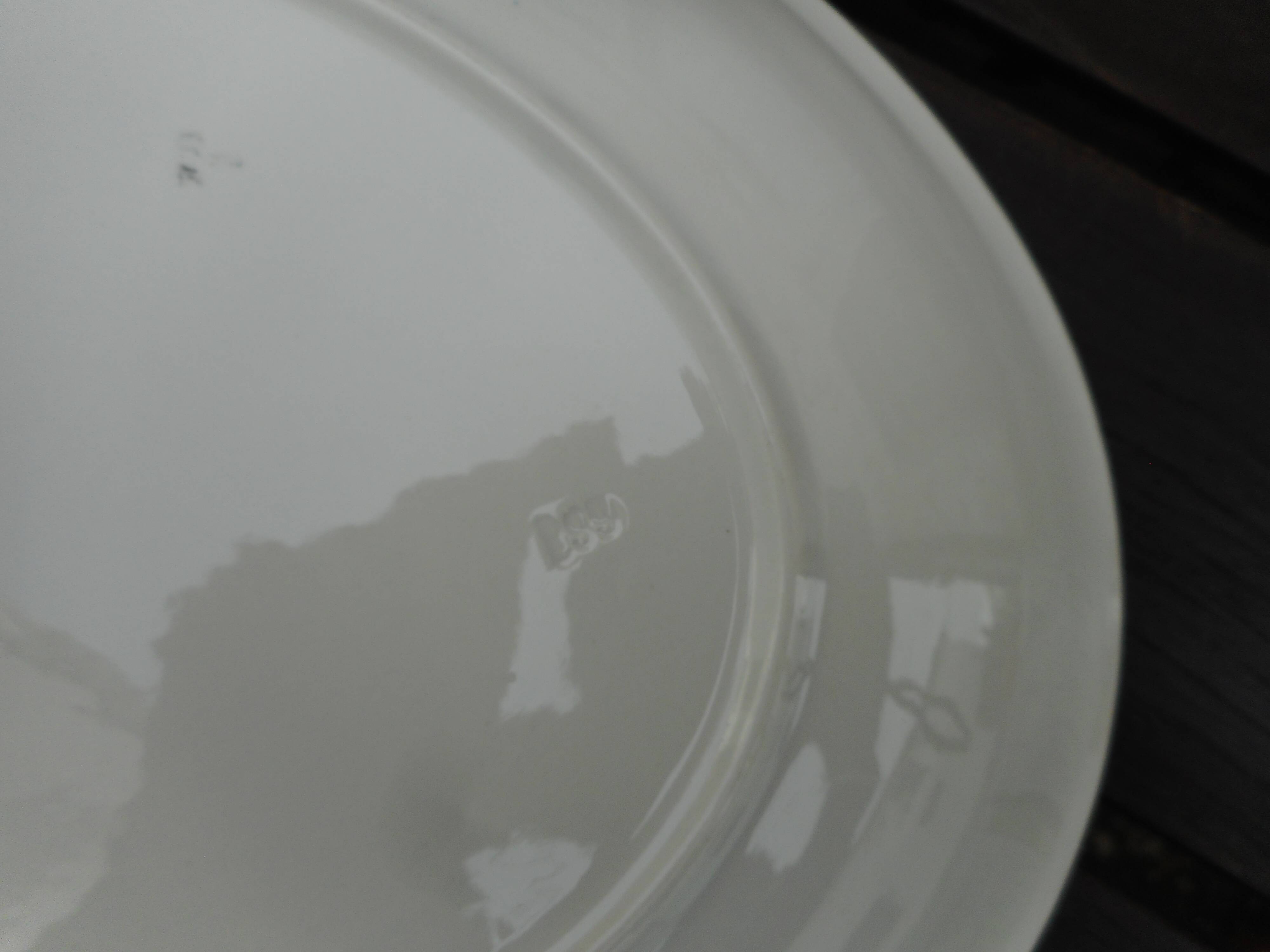 Dish earthenware floral decoration