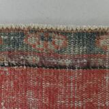 Pale Read Classic Turkish Vintage Runner Rug, 72x337Cm