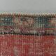 Tapis de couloir turc vintage rouge pâle