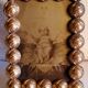 Art deco photo frame in gilded bronze and gilded brass