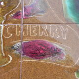 Vallauris tile table signed sensee