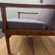 Scandinavian armchair with footrest 1950 vintage