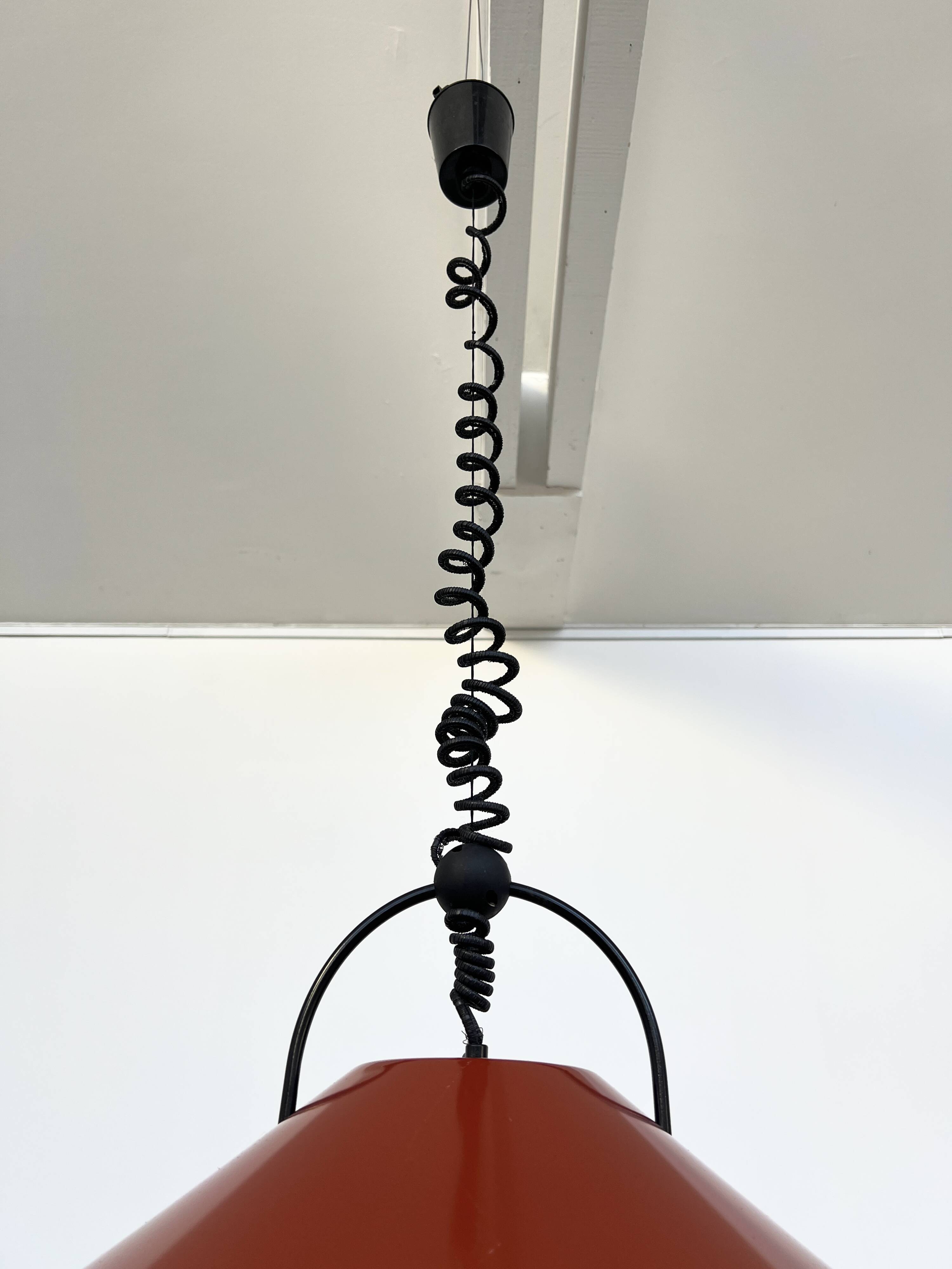 Monte Baisse Lita Suspension – Brick Red – 80's French Design