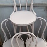 Set of 4 grey lay bistro chairs