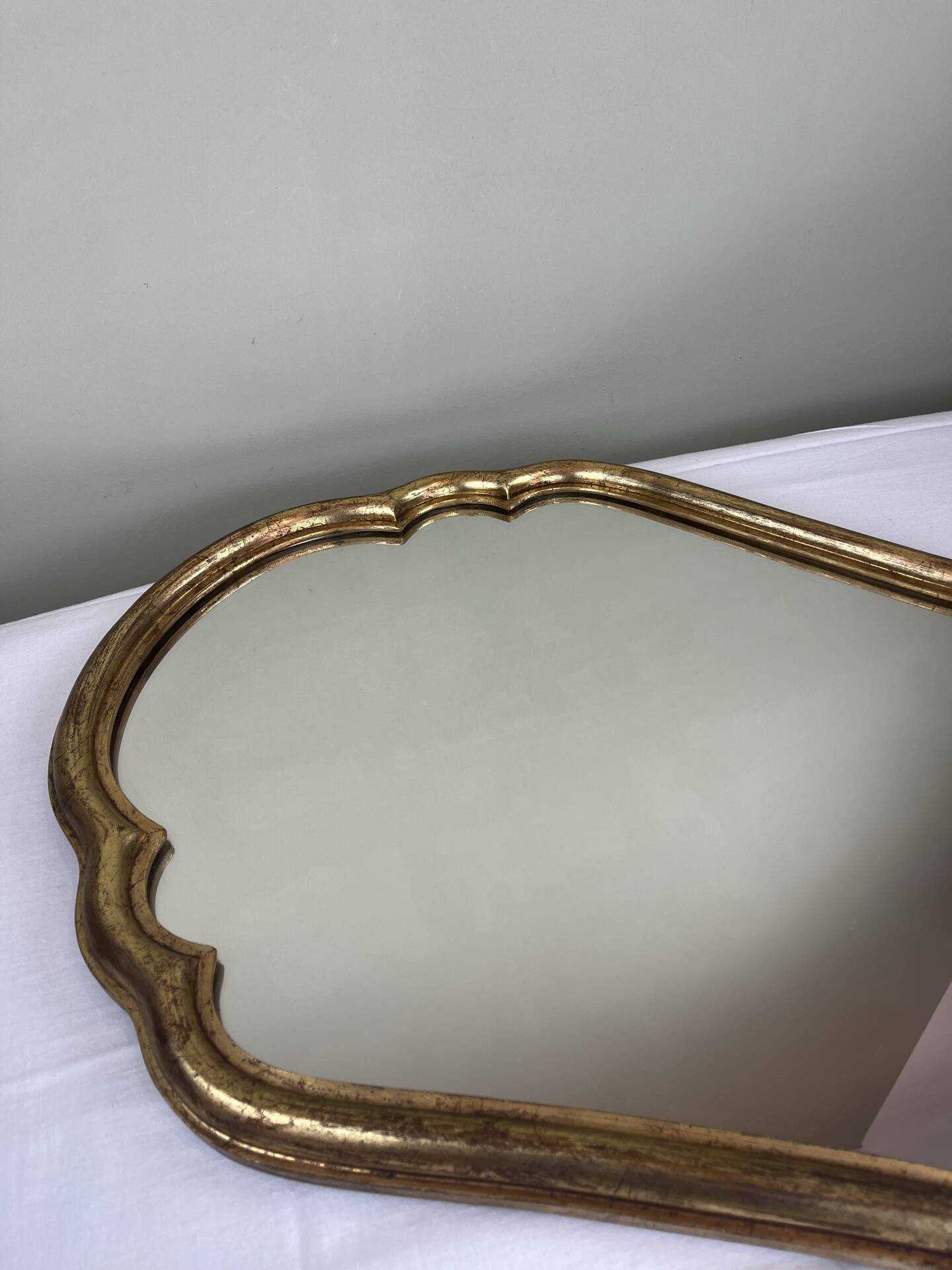 Antique gilded mirror in Louis XV style