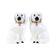 Ceramic dog figurines, English style, 1970s, made in England