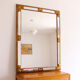 Large golden mirror Deknudt vintage 1970s