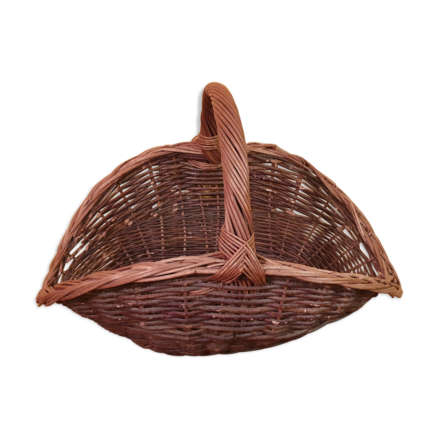 Wicker log basket