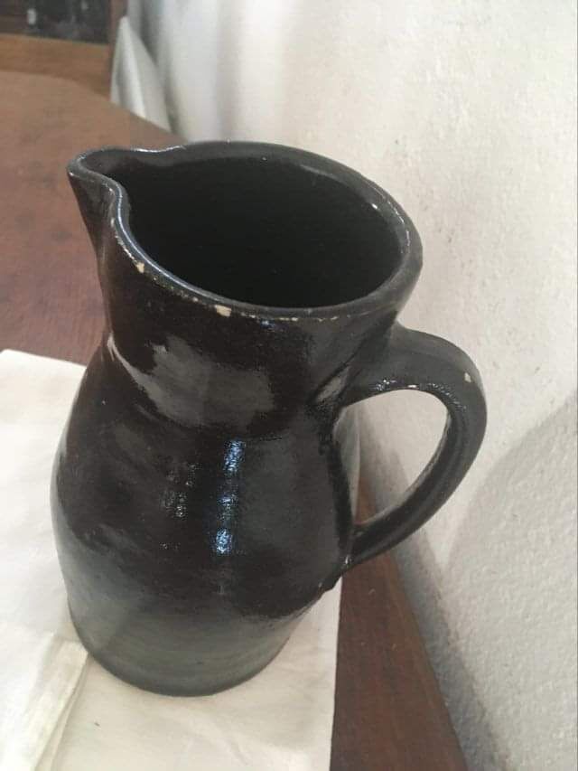 Black terracotta pitcher