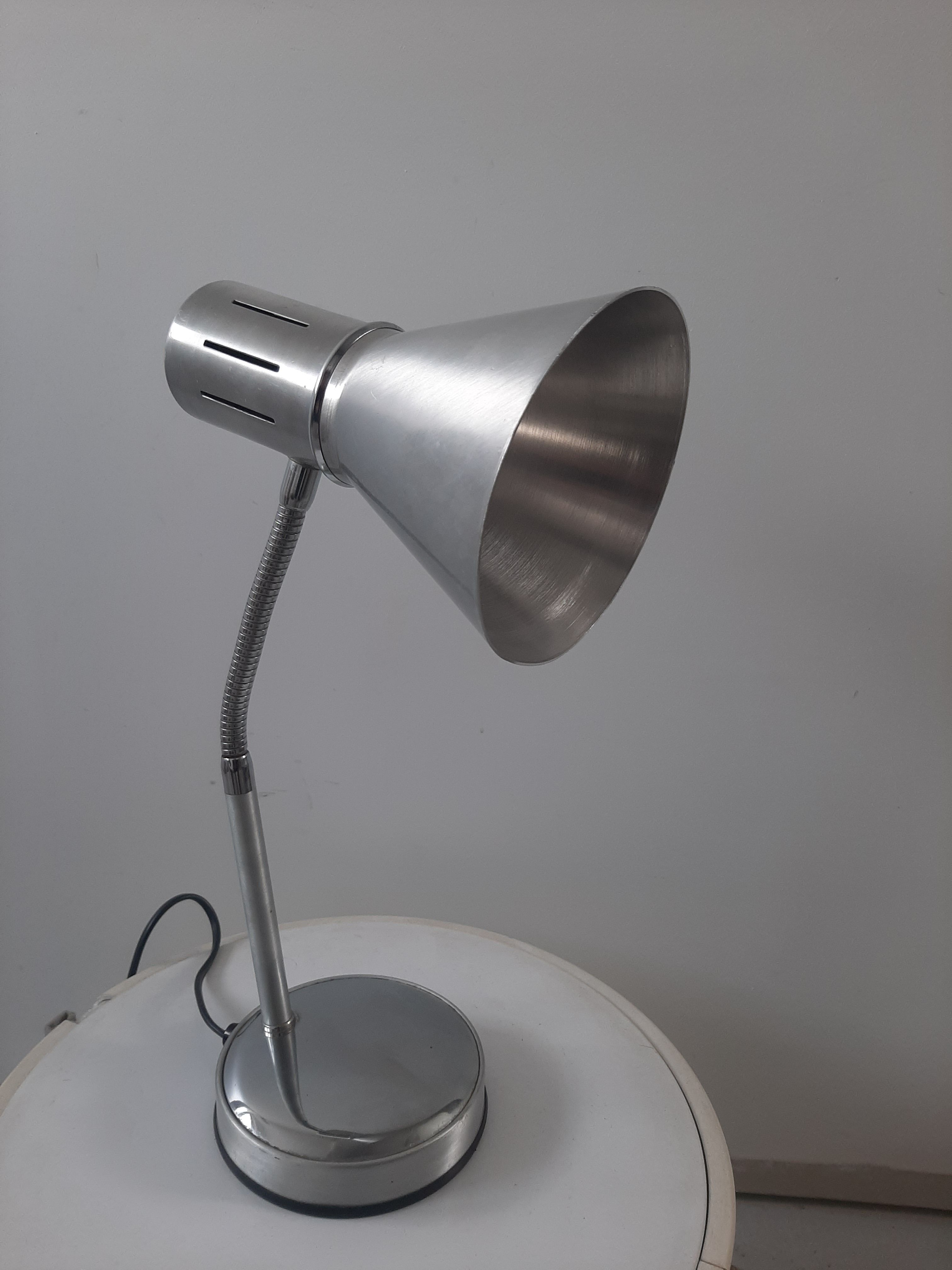 Vintage lamp 70s chrome and aluminum Veneta lumi