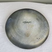 Grand plat en grès émaillé signé Tournay