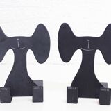 Vintage metal bookends