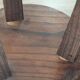 Tabouret bas 3 pieds carrés