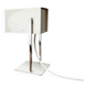 Mid-century minimalist German table lamp in cube by Kaiser Idell Leuchten, 1960s.