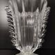 Vase en verre de Murano transparent attribué à Barovier et Toso, Italie