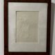 An extremely rare vintage embossing of the Eiffel Tower by Jean Cocteau, 1919.