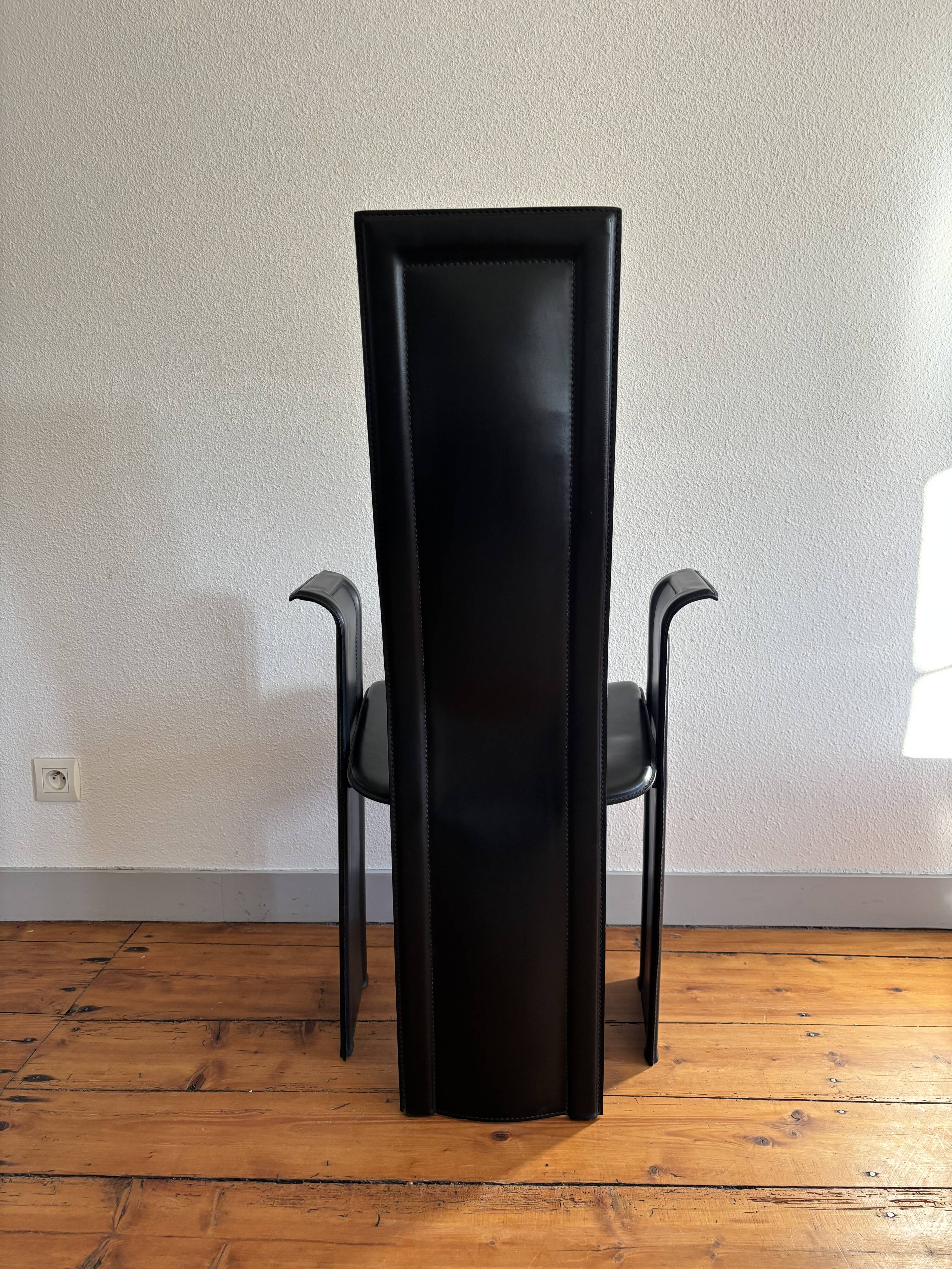 Fauteuil cuir Roche Bobois vintage