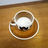 Vintage cup and saucer published by Boch La Louvière