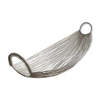 Silver metal basket