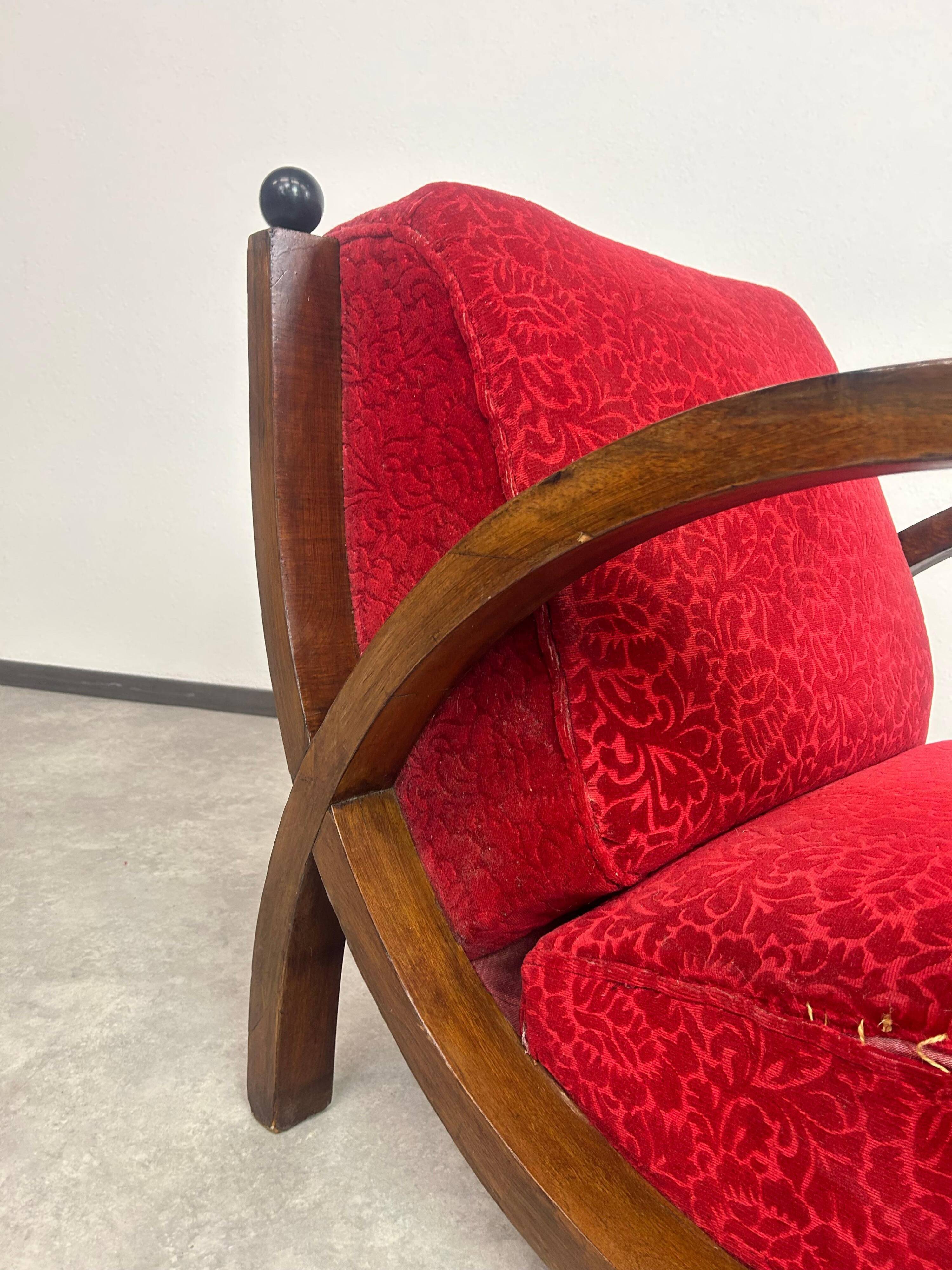 Fauteuils lounge Art déco (ensemble de 2)