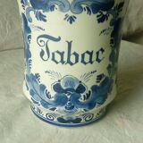 Delft blue earthenware tobacco pot regina holland