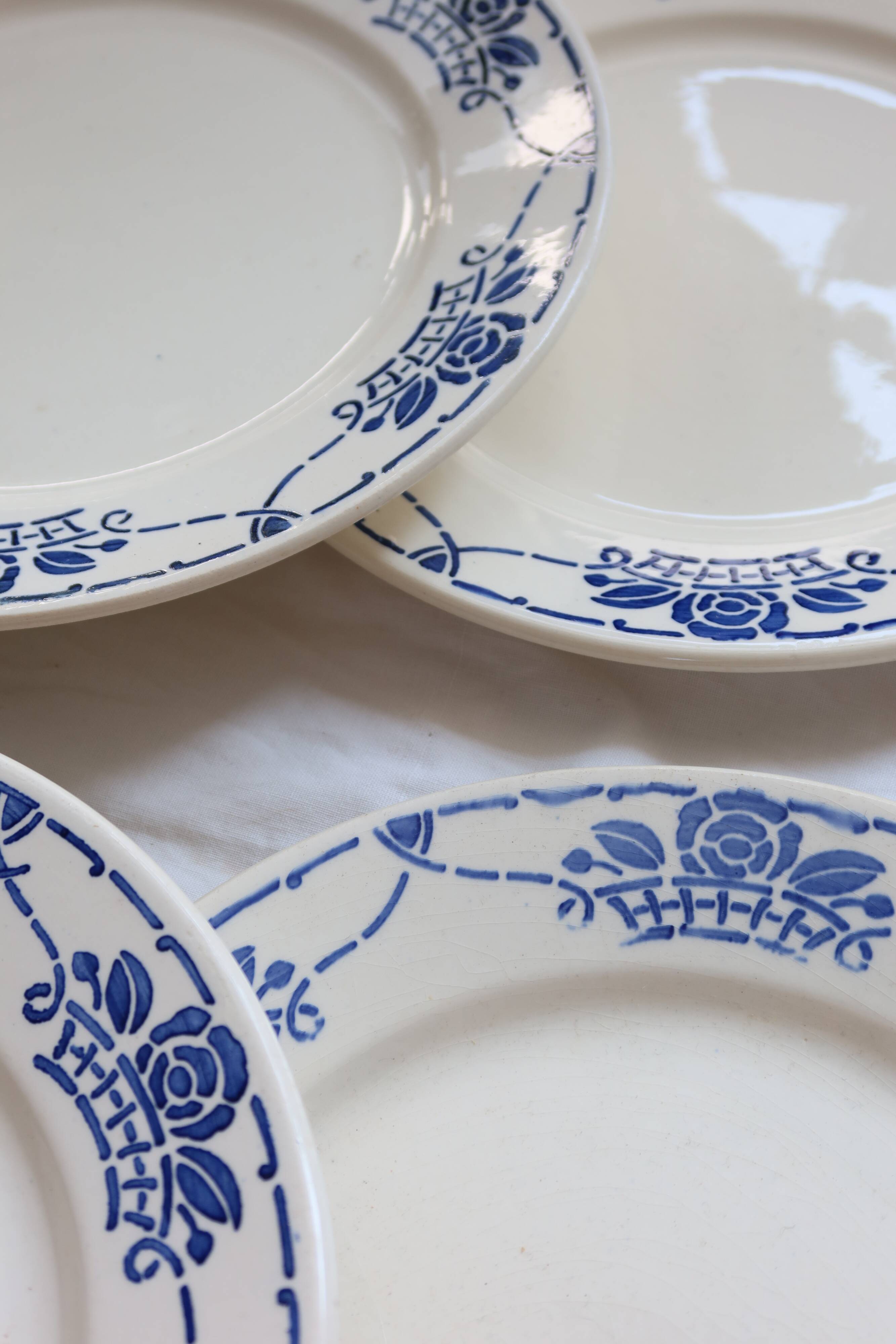 Antique dinner plates - Choisy le Roi HBC - Georgett pattern