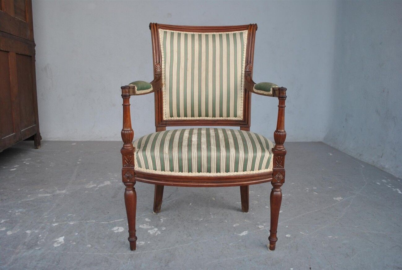 Pair of Louis XVI style chairs late XIXth