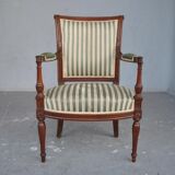Pair of Louis XVI style chairs late XIXth