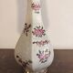 Ancien Lampe Porcelaine Craquelée Satsuma Japon Balustre Meiji Fleurs