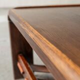 Table basse brutaliste, design hollandais, années 1970