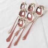 Set of 6 WMF silver-plated ice cream spoons "90"