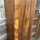 Mid-century art-deco library display case vintage 1950 burl walnut