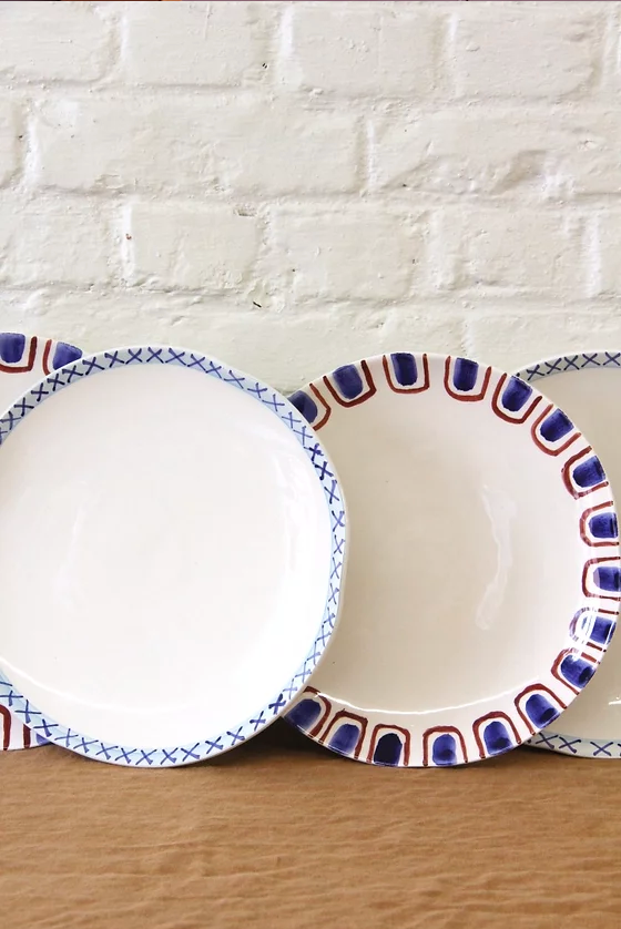 Lot de 4 assiettes plates 'the grant'