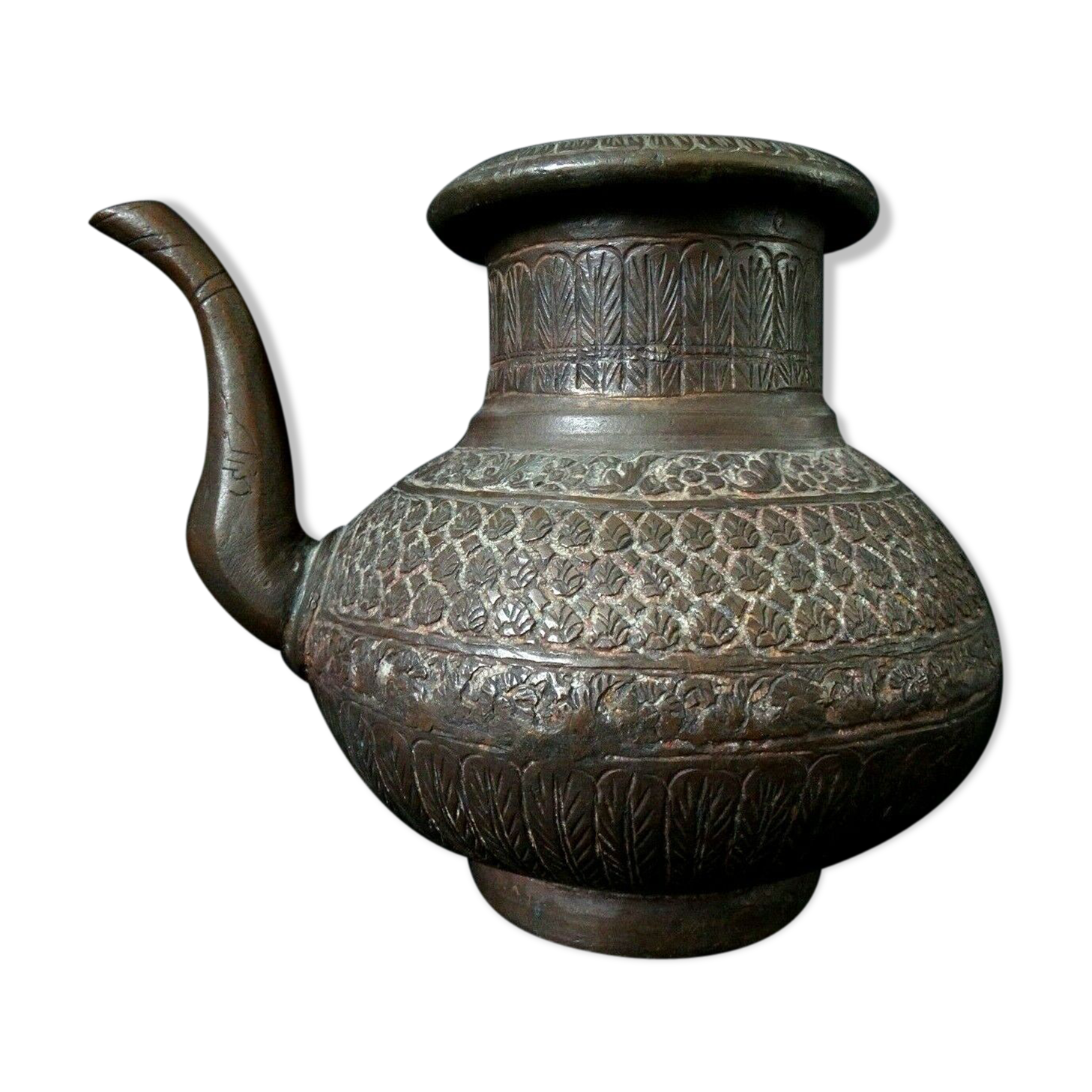 Former Mughal water pitcher in Eastern Indian bronze India XIX