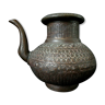 Ancien pichet à eau Moghol en bronze indien oriental Inde XIX