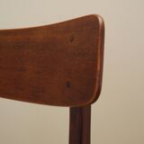 Ensemble de deux chaises en teck, design danois, années 1970, production : Danemark