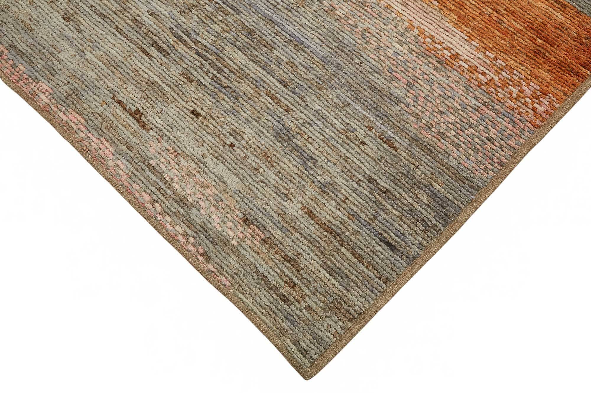 Handwoven Turkish Rustic 245 cm x 337 cm Multicolor Wool Carpet