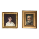 Pair of portraits from the beginning of the 20th century