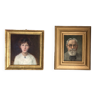 Pair of portraits from the beginning of the 20th century