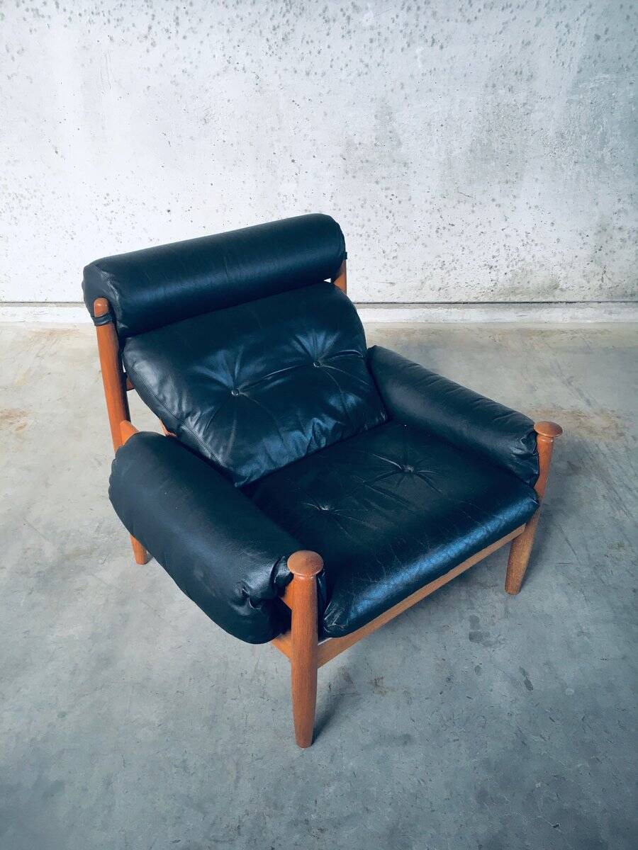 Scandinavian lounge chairs attributed to Eric Merthen for Ire Möbler, Sweden, 1960s, set of 2.