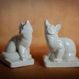 Louis FONTINELLE - Pair of fox-shaped bookends