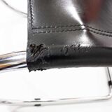 Set of 6 MR10 chairs in black leather