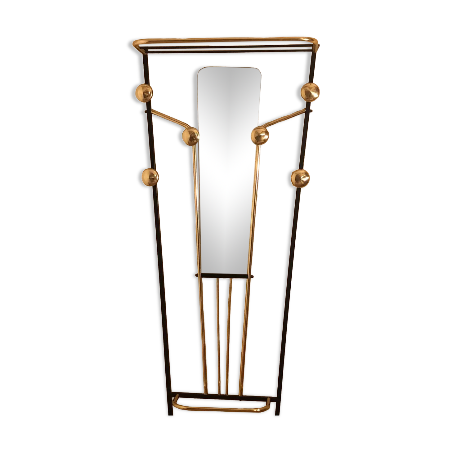 Vintage wall coat rack 1960