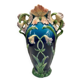 Grand vase barbotine Art Nouveau