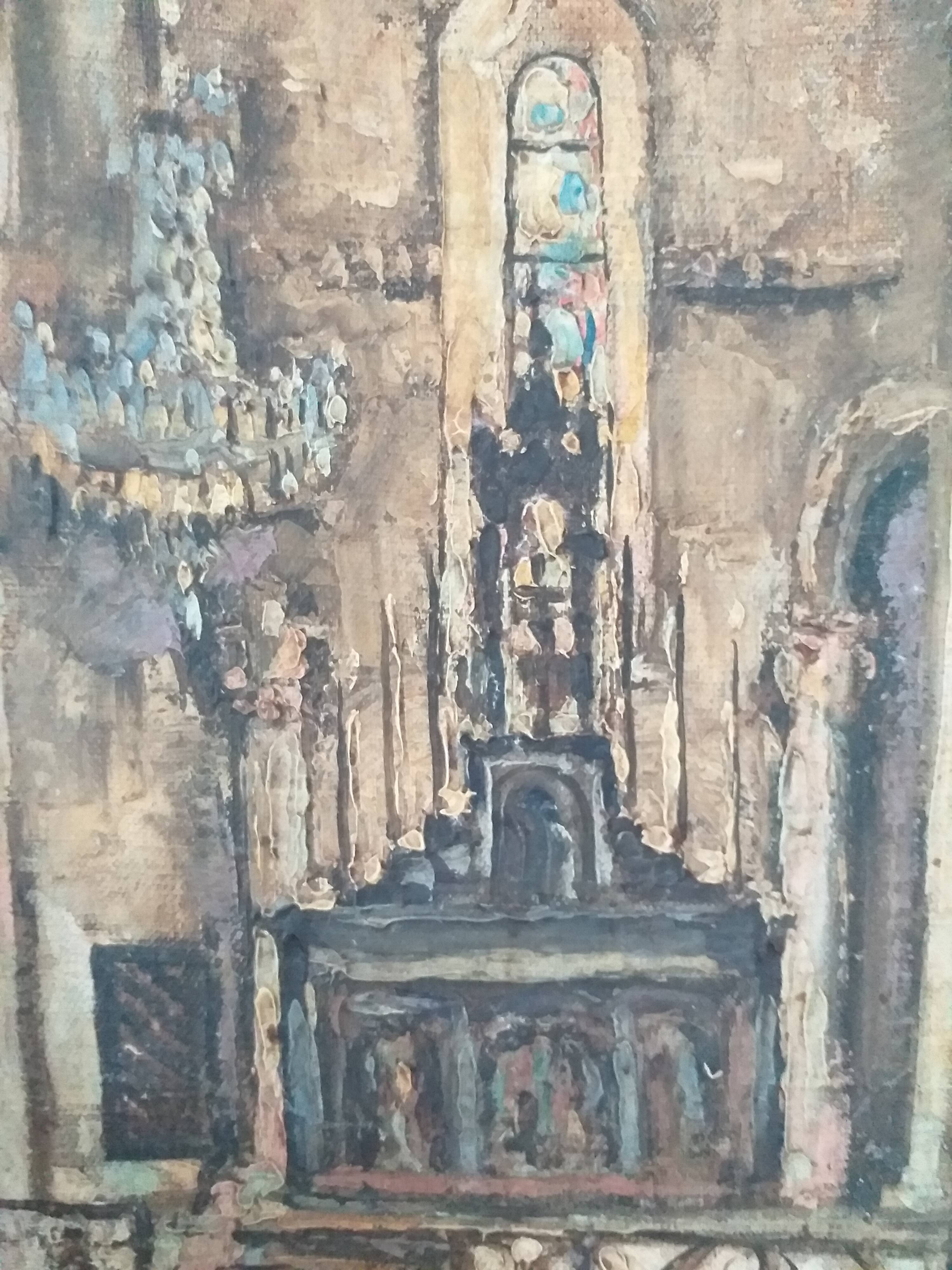 Tableau choeur d'église