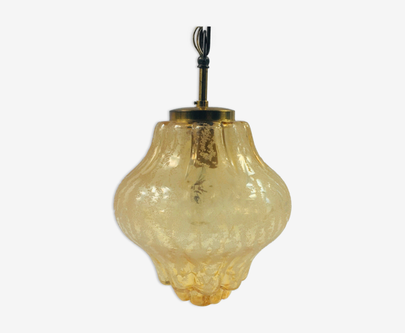 Bubble Glass Pendant / Ceiling Lamp from Limburg, 1960s