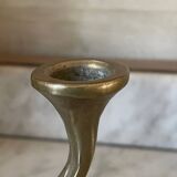 Solid Brass Brutalist Chandelier