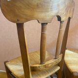 2 Empire chairs in walnut, mulching in perfect condition.