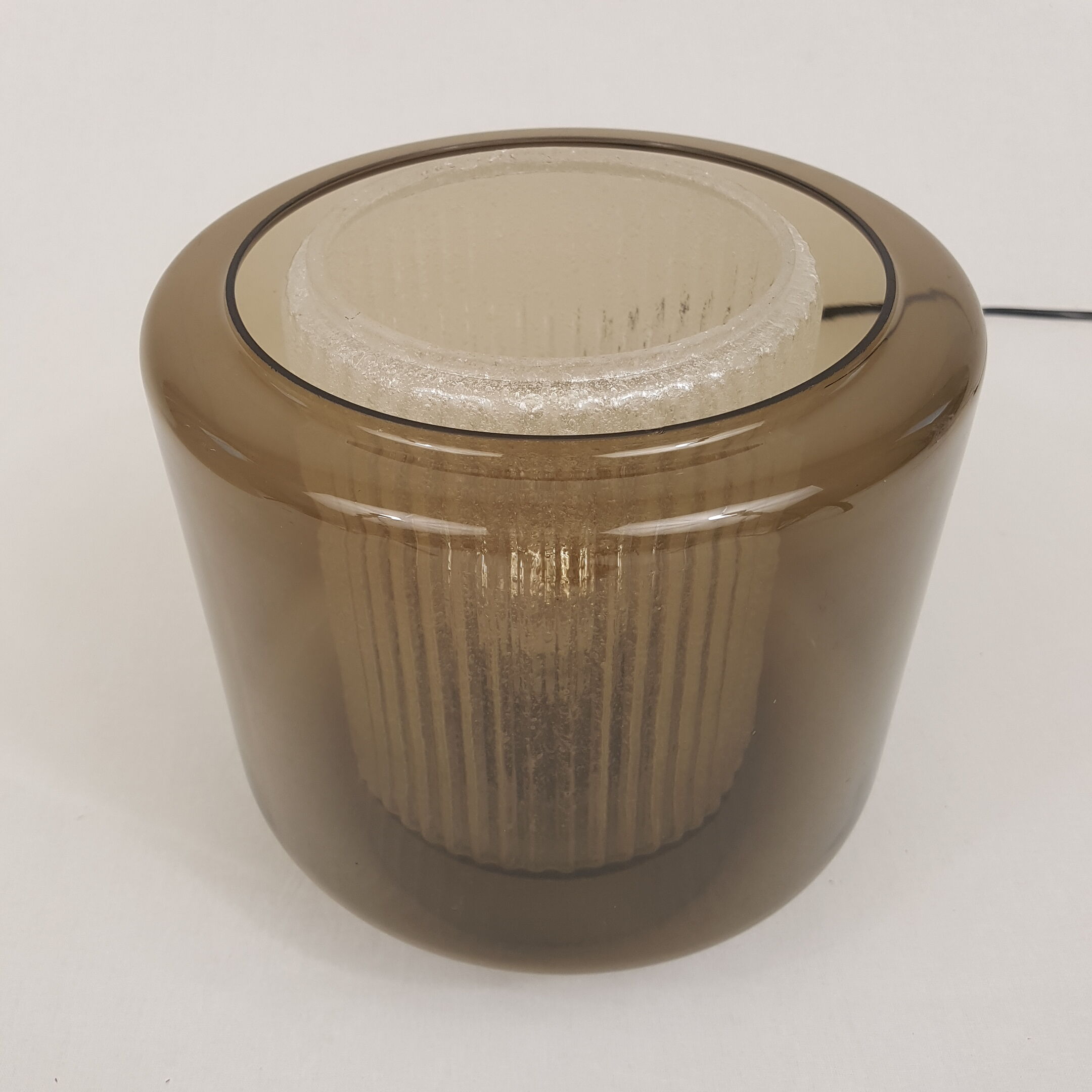 Raak B-1264 Amsterdam 1968 smoked glass table lamp