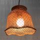 Braided wicker flower suspension